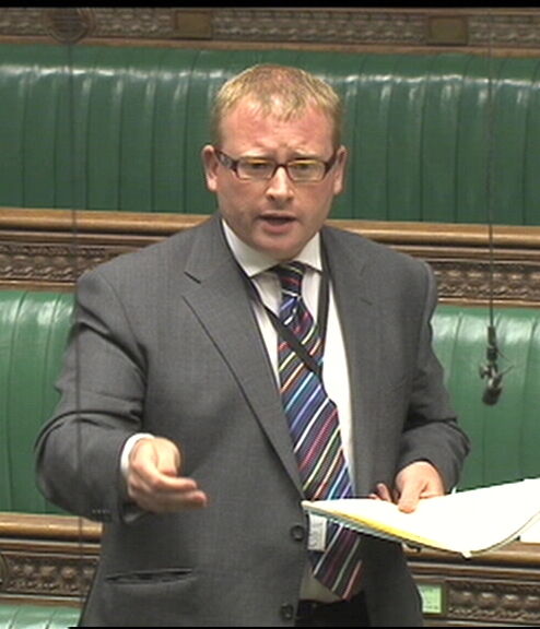 Marcus speaking in Parliament