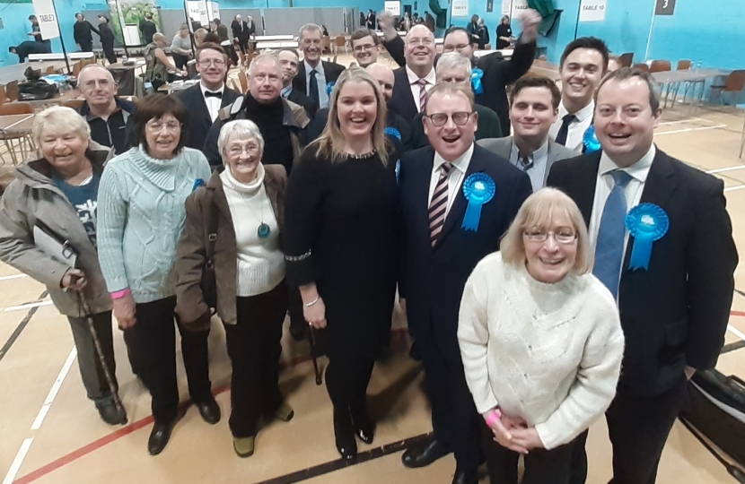 The team at the Count celebrating victory